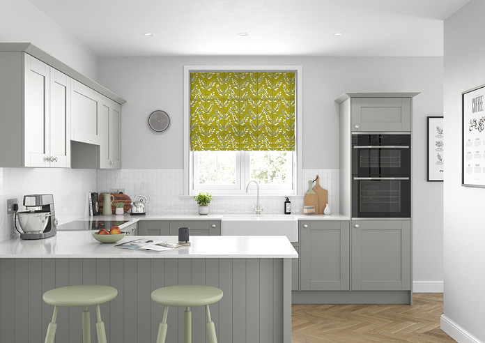 Scandi Sprig, Kiwi - Roman Blind - Image 5